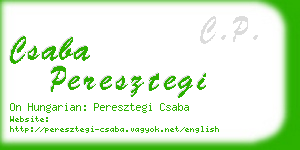 csaba peresztegi business card